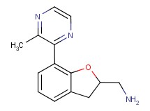 1-[7-(3-methylpyrazin-2-yl)-2,3-dihydro-1-benzofuran-2-yl]methanamine