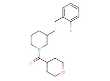 3-[2-(2-fluorophenyl)ethyl]-1-(tetrahydro-2H-pyran-4-ylcarbonyl)piperidine