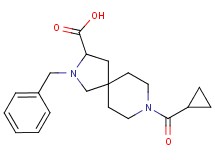 2-benzyl-8-(cyclopropylcarbonyl)-2,8-diazaspiro[4.5]decane-3-carboxylic acid