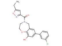 7-(3-chlorophenyl)-4-[(5-ethylisoxazol-3-yl)carbonyl]-2,3,4,5-tetrahydro-1,4-benzoxazepin-9-ol