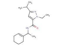 N-[1-(1-cyclohexen-1-yl)ethyl]-1-ethyl-3-isopropyl-1H-pyrazole-5-carboxamide