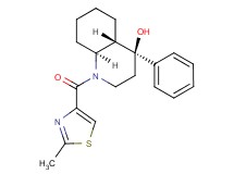 (4S*,4aS*,8aS*)-1-[(2-methyl-1,3-thiazol-4-yl)carbonyl]-4-phenyldecahydro-4-quinolinol