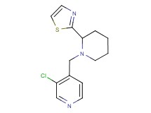 3-chloro-4-{[2-(1,3-thiazol-2-yl)piperidin-1-yl]methyl}pyridine