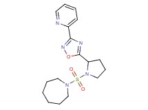1-({2-[3-(2-pyridinyl)-1,2,4-oxadiazol-5-yl]-1-pyrrolidinyl}sulfonyl)azepane