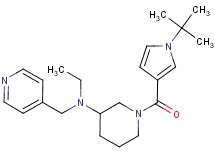 1-[(1-tert-butyl-1H-pyrrol-3-yl)carbonyl]-N-ethyl-N-(4-pyridinylmethyl)-3-piperidinamine