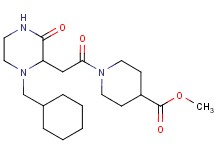methyl 1-{[1-(cyclohexylmethyl)-3-oxo-2-piperazinyl]acetyl}-4-piperidinecarboxylate