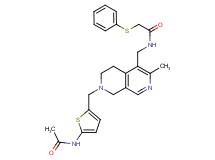 N-[(7-{[5-(acetylamino)-2-thienyl]methyl}-3-methyl-5,6,7,8-tetrahydro-2,7-naphthyridin-4-yl)methyl]-2-(phenylthio)acetamide