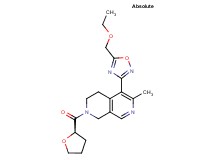 5-[5-(ethoxymethyl)-1,2,4-oxadiazol-3-yl]-6-methyl-2-[(2R)-tetrahydro-2-furanylcarbonyl]-1,2,3,4-tetrahydro-2,7-naphthyridine