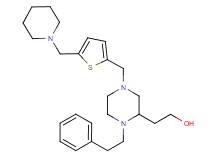 2-(1-(2-phenylethyl)-4-{[5-(1-piperidinylmethyl)-2-thienyl]methyl}-2-piperazinyl)ethanol