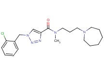 N-[3-(1-azepanyl)propyl]-1-(2-chlorobenzyl)-N-methyl-1H-1,2,3-triazole-4-carboxamide
