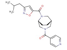 (1S*,5R*)-6-[(3-isobutyl-5-isoxazolyl)carbonyl]-3-isonicotinoyl-3,6-diazabicyclo[3.2.2]nonane