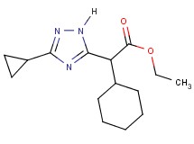 ethyl cyclohexyl(3-cyclopropyl-1H-1,2,4-triazol-5-yl)acetate