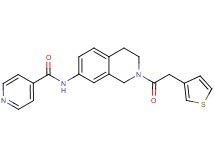 N-{2-[2-(3-thienyl)acetyl]-1,2,3,4-tetrahydro-7-isoquinolinyl}isonicotinamide