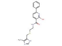 2-hydroxy-N-(2-{[(4-methyl-1H-imidazol-5-yl)methyl]thio}ethyl)-6-phenylnicotinamide