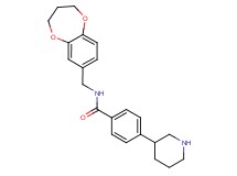 N-(3,4-dihydro-2H-1,5-benzodioxepin-7-ylmethyl)-4-piperidin-3-ylbenzamide