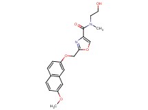 N-(2-hydroxyethyl)-2-{[(7-methoxy-2-naphthyl)oxy]methyl}-N-methyl-1,3-oxazole-4-carboxamide