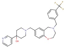 4-(3-pyridinyl)-1-({4-[3-(trifluoromethyl)benzyl]-2,3,4,5-tetrahydro-1,4-benzoxazepin-7-yl}methyl)-4-piperidinol