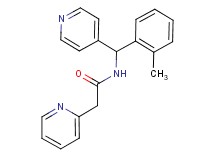 N-[(2-methylphenyl)(pyridin-4-yl)methyl]-2-pyridin-2-ylacetamide