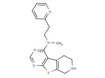 N-methyl-N-[2-(2-pyridinyl)ethyl]-5,6,7,8-tetrahydropyrido[4',3':4,5]thieno[2,3-d]pyrimidin-4-amine dihydrochloride