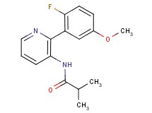 N-[2-(2-fluoro-5-methoxyphenyl)pyridin-3-yl]-2-methylpropanamide