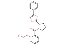 2-ethoxy-3-{[2-(3-phenyl-1,2,4-oxadiazol-5-yl)-1-pyrrolidinyl]carbonyl}pyridine