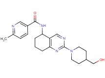 N-{2-[4-(hydroxymethyl)-1-piperidinyl]-5,6,7,8-tetrahydro-5-quinazolinyl}-6-methylnicotinamide