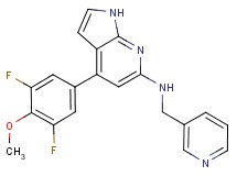 4-(3,5-difluoro-4-methoxyphenyl)-N-(pyridin-3-ylmethyl)-1H-pyrrolo[2,3-b]pyridin-6-amine