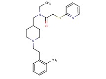 N-ethyl-N-({1-[2-(2-methylphenyl)ethyl]-4-piperidinyl}methyl)-2-(2-pyridinylthio)acetamide