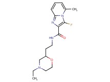 N-[2-(4-ethylmorpholin-2-yl)ethyl]-3-fluoro-5-methylimidazo[1,2-a]pyridine-2-carboxamide