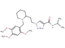 N-isopropyl-1-{2-[1-(2,4,5-trimethoxybenzyl)-2-piperidinyl]ethyl}-1H-1,2,3-triazole-4-carboxamide