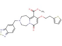methyl 3-(2,1,3-benzothiadiazol-5-ylmethyl)-7-oxo-9-[2-(2-thienyl)ethoxy]-1,2,3,4,5,7-hexahydropyrido[1,2-d][1,4]diazepine-10-carboxylate