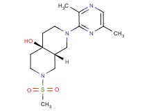 (4aR*,8aR*)-2-(3,6-dimethylpyrazin-2-yl)-7-(methylsulfonyl)octahydro-2,7-naphthyridin-4a(2H)-ol