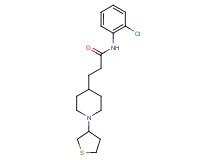 N-(2-chlorophenyl)-3-[1-(tetrahydro-3-thienyl)-4-piperidinyl]propanamide