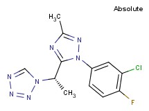1-{(1S)-1-[1-(3-chloro-4-fluorophenyl)-3-methyl-1H-1,2,4-triazol-5-yl]ethyl}-1H-tetrazole