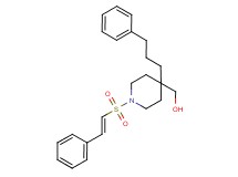 (4-(3-phenylpropyl)-1-{[(E)-2-phenylvinyl]sulfonyl}-4-piperidinyl)methanol