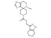5-methyl-1'-[3-(4,5,6,7-tetrahydro-1H-indazol-3-yl)propanoyl]-1,5,6,7-tetrahydrospiro[imidazo[4,5-c]pyridine-4,4'-piperidine]