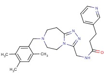 3-(3-pyridinyl)-N-{[7-(2,4,5-trimethylbenzyl)-6,7,8,9-tetrahydro-5H-[1,2,4]triazolo[4,3-d][1,4]diazepin-3-yl]methyl}propanamide