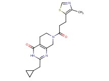 2-(cyclopropylmethyl)-7-[3-(4-methyl-1,3-thiazol-5-yl)propanoyl]-5,6,7,8-tetrahydropyrido[3,4-d]pyrimidin-4(3H)-one