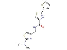 N-{[2-(dimethylamino)-1,3-thiazol-4-yl]methyl}-2-(2-thienyl)-1,3-thiazole-4-carboxamide
