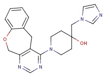 1-(5,11-dihydro[1]benzoxepino[3,4-d]pyrimidin-4-yl)-4-(1H-imidazol-1-ylmethyl)piperidin-4-ol