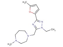 1-{[1-ethyl-3-(5-methyl-2-furyl)-1H-1,2,4-triazol-5-yl]methyl}-4-methyl-1,4-diazepane