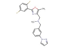 1-[2-(2,5-difluorophenyl)-5-methyl-1,3-oxazol-4-yl]-N-methyl-N-[3-(1H-pyrazol-1-yl)benzyl]methanamine