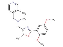 1-[2-(2,5-dimethoxyphenyl)-5-methyl-1,3-oxazol-4-yl]-N-methyl-N-[(3-methylpyridin-4-yl)methyl]methanamine