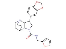 (3R*,3aR*,7aR*)-3-(1,3-benzodioxol-5-yl)-N-(2-furylmethyl)hexahydro-4,7-ethanopyrrolo[3,2-b]pyridine-1(2H)-carboxamide