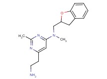 6-(2-aminoethyl)-N-(2,3-dihydro-1-benzofuran-2-ylmethyl)-N,2-dimethylpyrimidin-4-amine