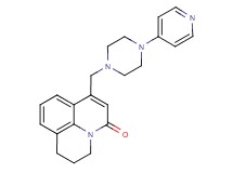7-[(4-pyridin-4-ylpiperazin-1-yl)methyl]-2,3-dihydro-1H,5H-pyrido[3,2,1-ij]quinolin-5-one