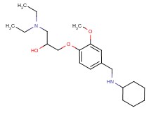 1-{4-[(cyclohexylamino)methyl]-2-methoxyphenoxy}-3-(diethylamino)-2-propanol