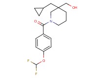 {3-(cyclopropylmethyl)-1-[4-(difluoromethoxy)benzoyl]piperidin-3-yl}methanol