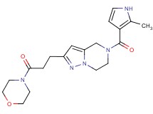 5-[(2-methyl-1H-pyrrol-3-yl)carbonyl]-2-[3-(4-morpholinyl)-3-oxopropyl]-4,5,6,7-tetrahydropyrazolo[1,5-a]pyrazine