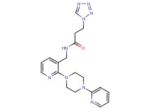 N-{[2-(4-pyridin-2-ylpiperazin-1-yl)pyridin-3-yl]methyl}-3-(1H-tetrazol-1-yl)propanamide
